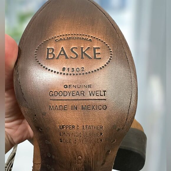 Anthropologie BASKE FRINGED WESTERN Handmade leather Goodyear Welt Boot Size 8 - Picture 12 of 15